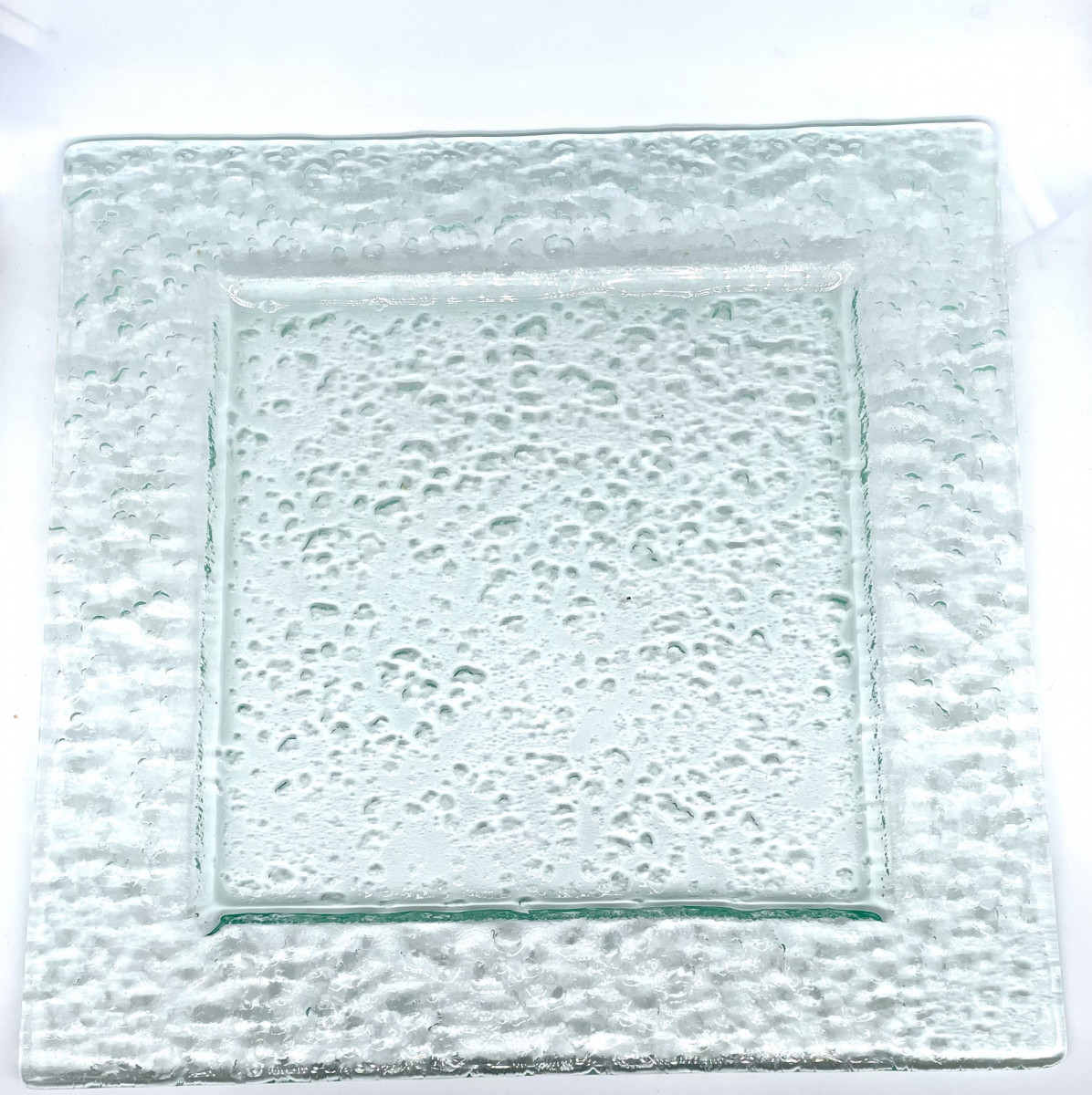 Тарелка квадрат стекло 30х30 декор Zeiher